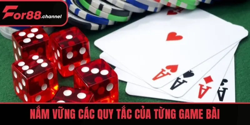 Mẹo đánh bài online tại nhà bằng cách nắm vững quy tắc
