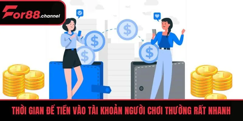 Thời gian nạp tiền FOR88 thường rất nhanh